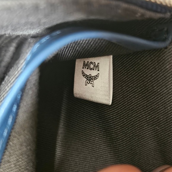 MCM Fursten Visetos Belt Bag Navy Red Coated Canvas Waist Pack MUL9AJV62VS001 - Picture 11 of 16